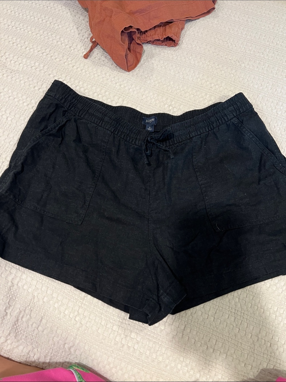 J crew Black Linen Blend Pull-On Women’s Shorts